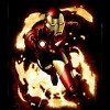 Running Flames Iron Man Shirt