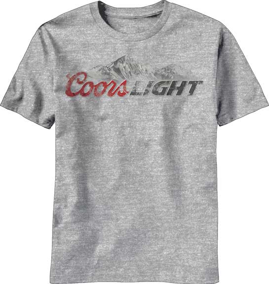 Coors Light Men T-Shirt - Beer T-Shirts - Novelty T-Shirt - Funny Tees ...