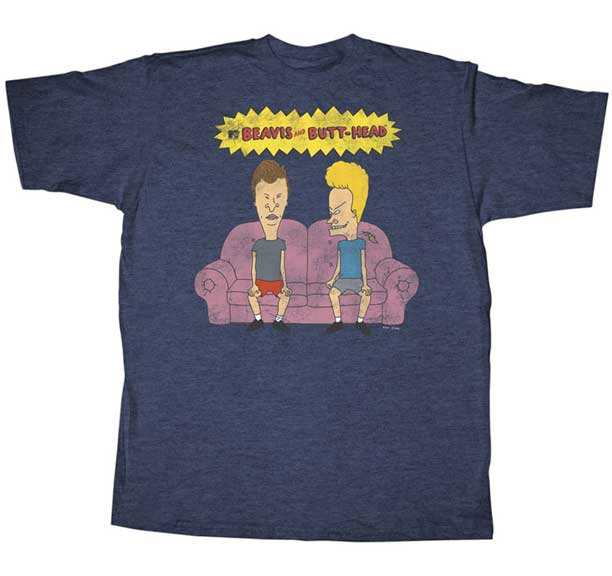 Beavis and Butthead T-Shirt-Couch Head-Cool Tees-Funny T-Shirts