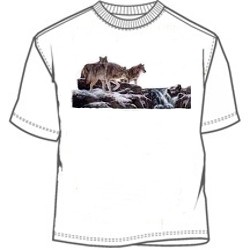 Mountain wolves and river tee shirt