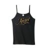 Angel rhinestone spaghetti strap tank top