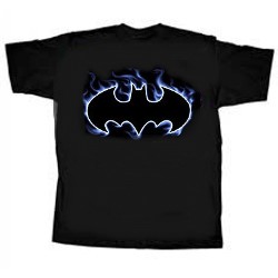 Batman Blue Flame Logo Tee