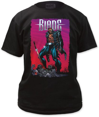 Marvel Comics Spider-man And Blade The Vampire Tees