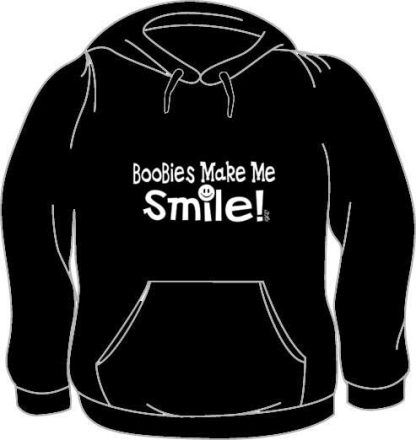 Hoodie - Boobies Make Me Smile