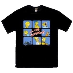 Brady Box The Simpsons Family Squares Tee Shirt