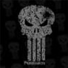 Punisher Logo With Bullet Hole In Skull