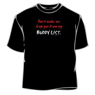Humorous T-Shirt - Buddy List
