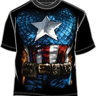 Steve Rogers Stars and Stipes Captain America T-Shirt