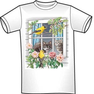 Cats Looking Out The Window T-Shirt