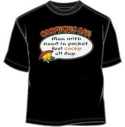 The Wise Confucius Funny Tee Shirts