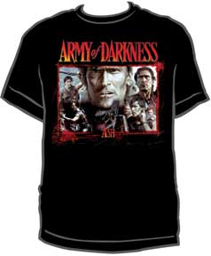 Collage Army Of Darkness Ash Tee Shirt