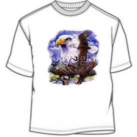 Collage American Bald Eagle tee shirt