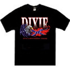 Dixie Bald Eagle Confederate Flag Redneck T-Shirts