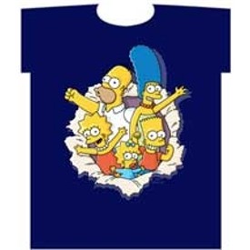 The Simpsons Homer And Family Splash Tee Shirt