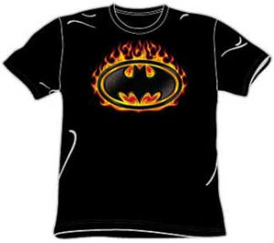 Bat Flames Logo Tee Shirt