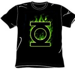 Flame Logo Green Lantern Tees