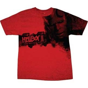Hellboy with Hellboy 2 Movie Logo