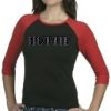 Hottie 3/4 Length Raglan T-Shirt