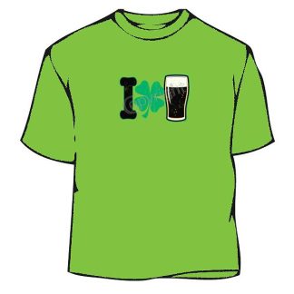 Irish T-Shirt - I Love Beer