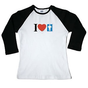 I Love Men 3/4 Length Raglan T-Shirt
