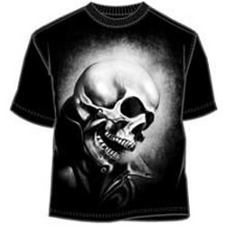 Black and White Ghost Rider T-Shirt