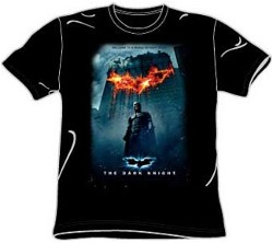 Burning Logo Movie Poster Dark Knight Batman T-Shirt