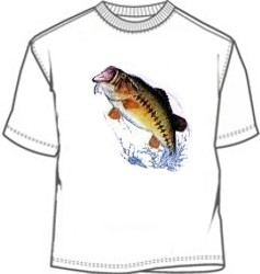 Large Mouth Bass fish tee shirt