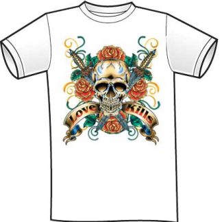 Skull Shirt - Love Kills