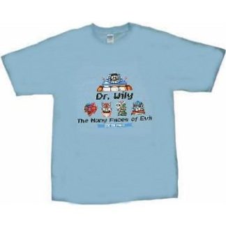 Megaman Dr. Willy Many Faces Of Evil T-Shirt
