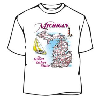 Michigan Map Tee