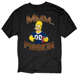 Homer Pigskin Simpsons T-Shirt