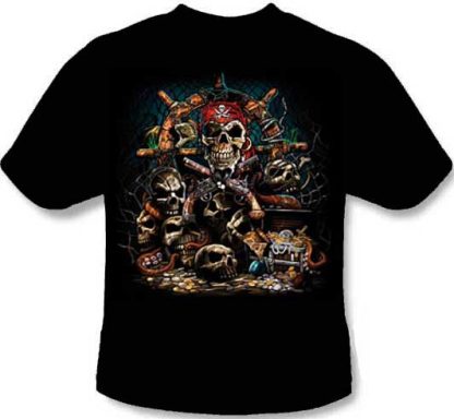 Skull Shirt - Pirate Treasure Chest