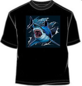 Rip Out Great White Shark tees