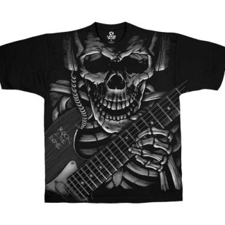 Rock and Roll - Skull and Guitar T-Shirt