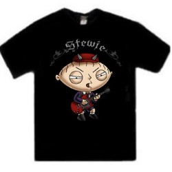 Family Guy TShirt Stewie Griffin Hard Rock Angus Young
