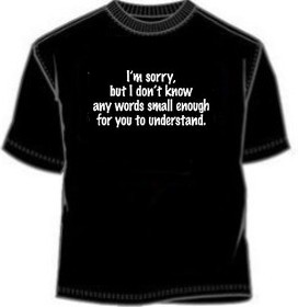 I'm Sorry Sarcastic One Liner Tee Shirt
