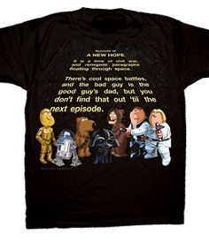 Family Guy Tees Star Wars A New Hope Spoof