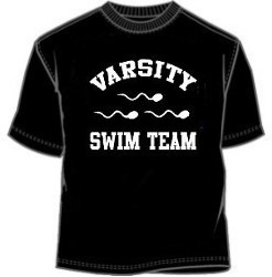 Varsity Swim Team Sperm Tee Shirts