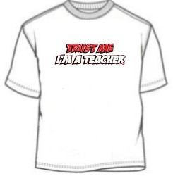 Funny novelty school teacher tee shirt