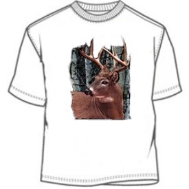 Big rack buck deer tee shirt