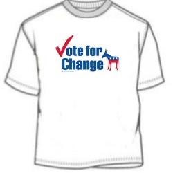 Shirt - Vote For Change Democrat