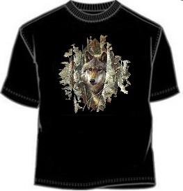 Woodlands Spirit Wolf Tee Shirt