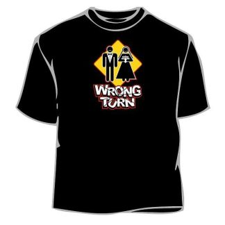 Novelty Wrong Turn Marriage Tee Shirt
