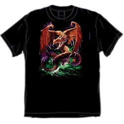 Great Wyrm striking dragon shirt